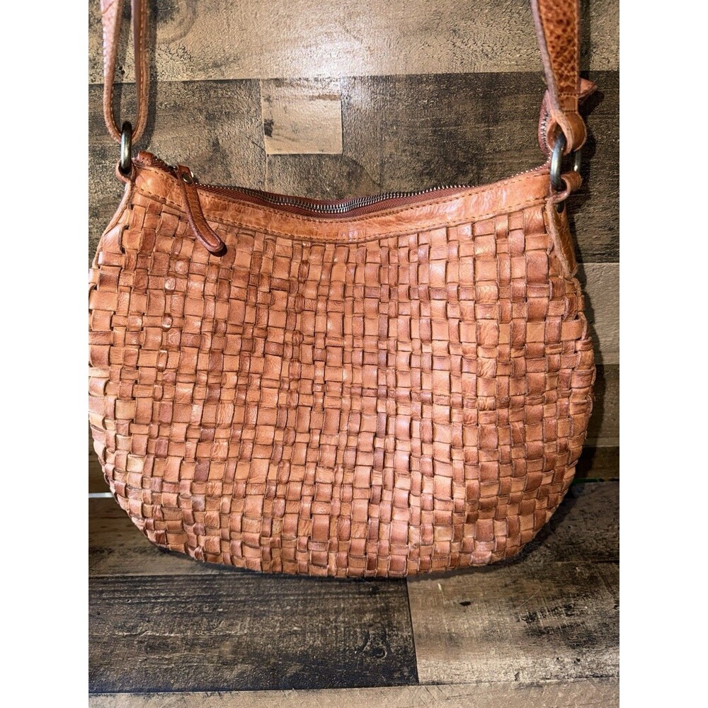 Vilenca Holland Woven Leather Crossbody Shoulder Bag Boho